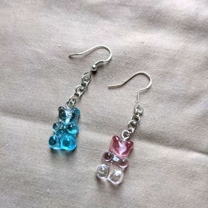 🛍 Mismatched Ombre Gummy Bear Earrings